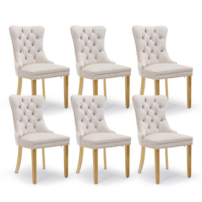 AADEN Velvet Dining Chairs Set of 2