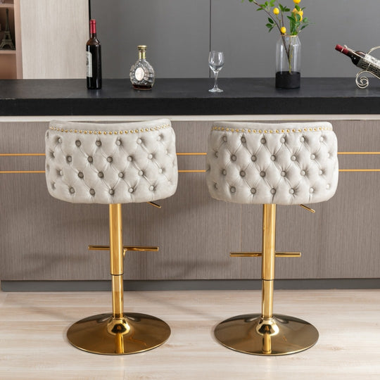 GERAD Set of 2 Bar Stools