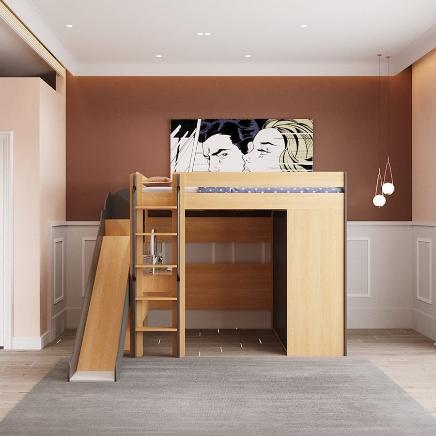TEOM Loft Bed (Bed + Wardrobe)