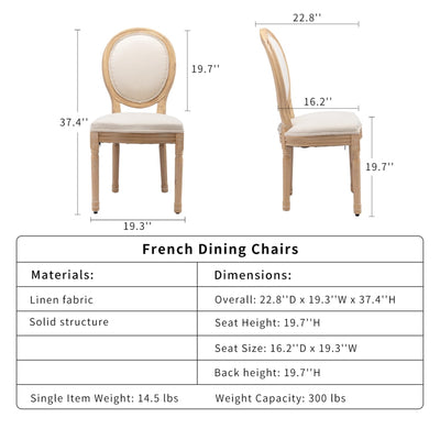 CHIC PLUS Dining Chairs Set of 2