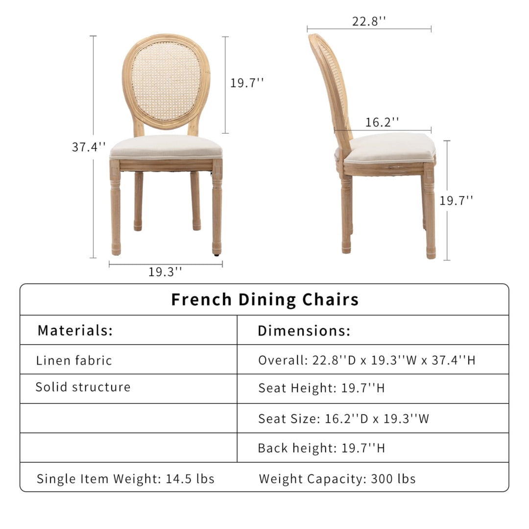 CHIC Dining Chairs Set of 2