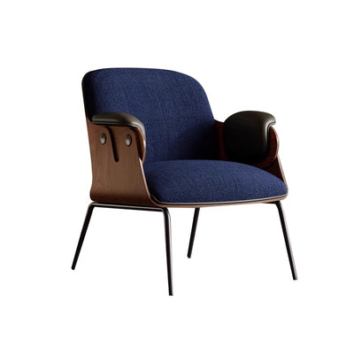 Navy Luxe Modern Lounge Chair