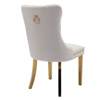 AADEN Velvet Dining Chairs Set of 2