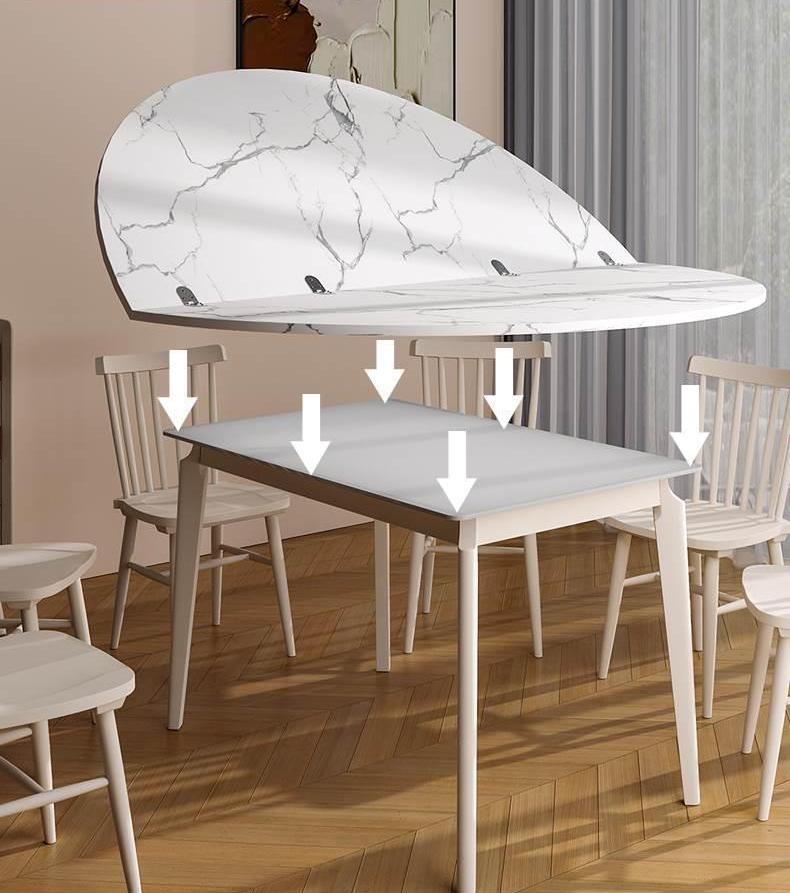 FoldaRound Space-Saving Dining Table Tops