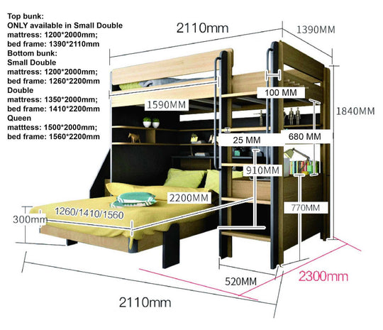 TEOM Loft Bed